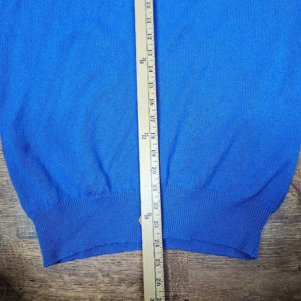 Johnstons Of Elgin Blue 100% Cashmere Golden Button Cardigan 40" 102cm - Picture 8 of 11